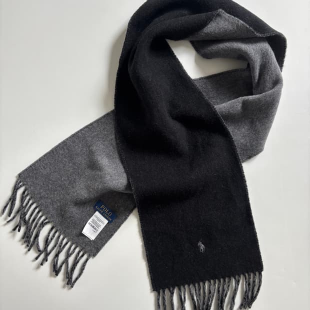 Polo 폴로 랄프로렌 딥차콜-그레이 울 머플러