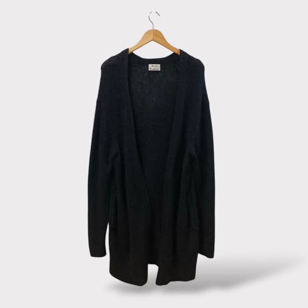 Acne아크네스튜디오 모헤어 블랙 가디건 S-L