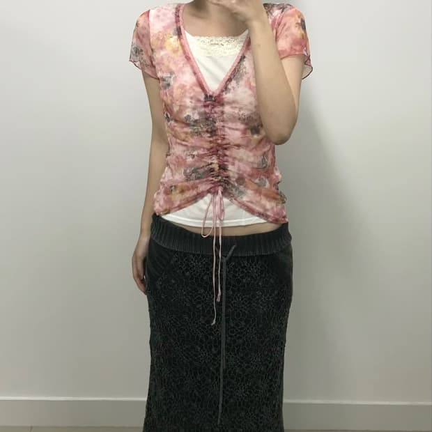빈티지 레이어드 블라우스