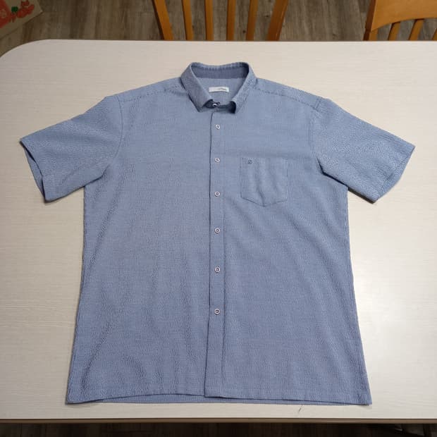 2XL110 S.T.Dupont 스판 반팔셔츠 챠콜네이비 2XL-234