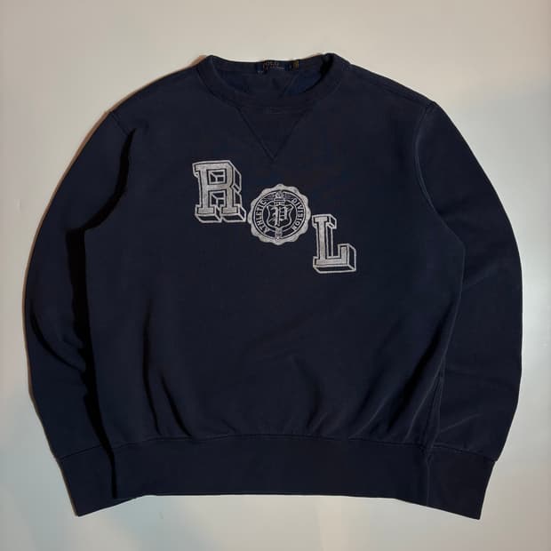 폴로 랄프로렌 네이비 R.L 그래픽 맨투맨