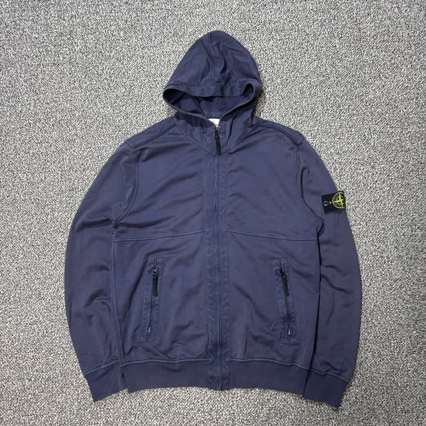 스톤 아일랜드 가먼트 다잉 후드집업 (XL)