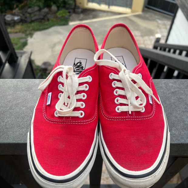 반스 어센틱 44 DX 애너하임 팩토리 레이싱 레드