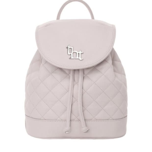 쓰리타임즈 아콘 퀄팅 백팩 가방 핑크