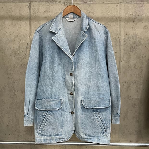 90s USA LANDS' END DENIM CHORE JACKET