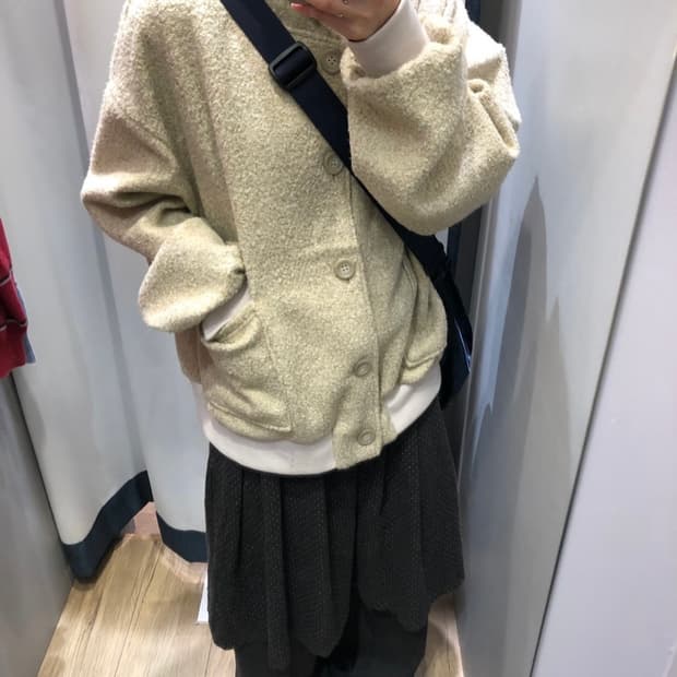 예잇 도트 기모 레이어드 플리츠 스커트 팬츠 블랙
