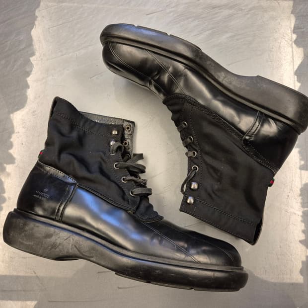 GUCCI military duck boots