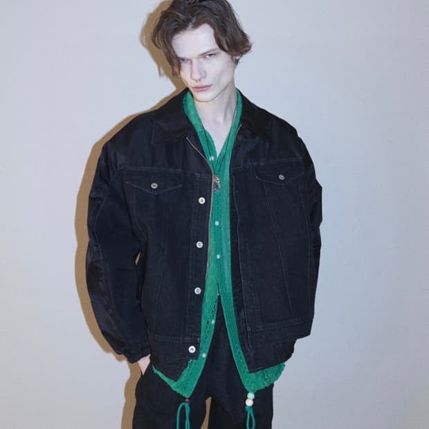 RSSC DENIM MIXED MA-1 JACKET BK 