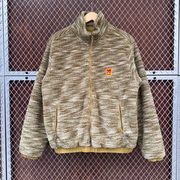 kodak 코닥 뽀글이 리버시블 쉐르파 양털 후리스 자켓 S