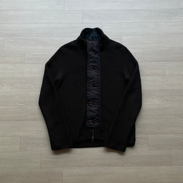 프라다 스포츠 울 니트 자켓