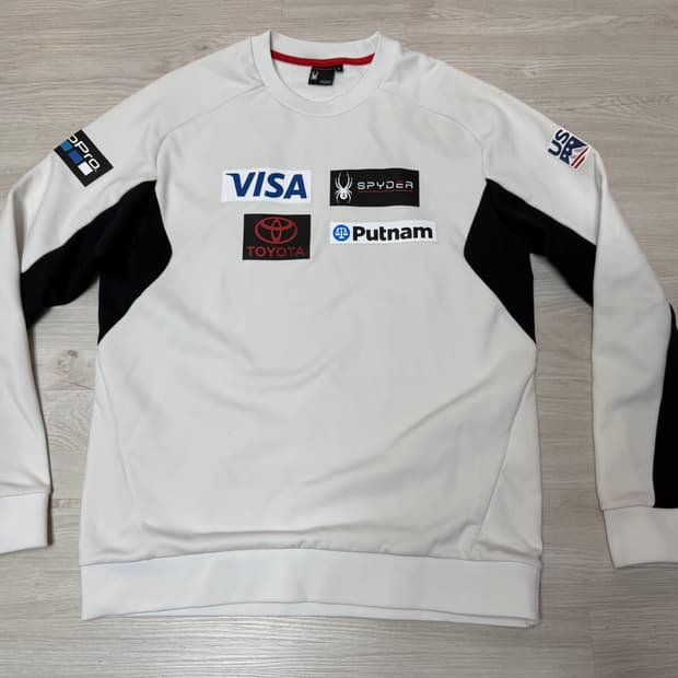 [XL] 스파이더 US 스키팀 기모 맨투맨 티셔츠