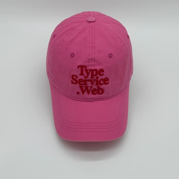 [F] 타입서비스웹 핑크 볼캡 모자