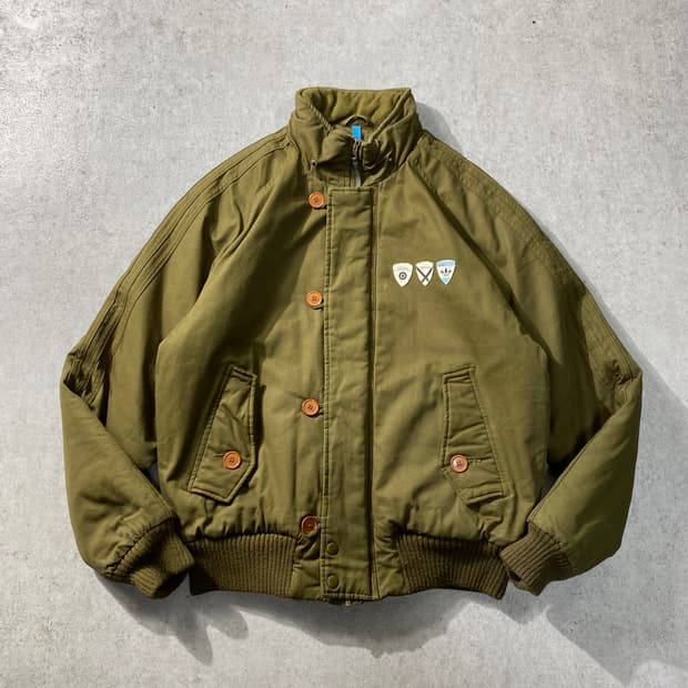 [XL] Adidas 아디다스 퀼팅라이닝 카키 봄버자켓