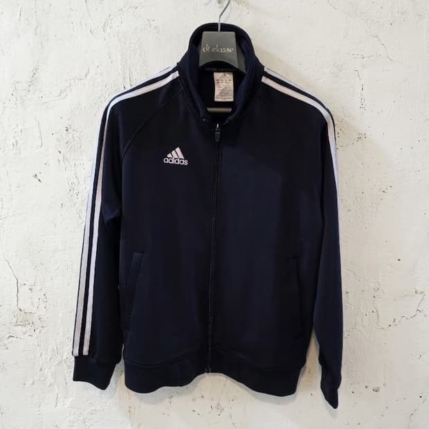 아디다스 삼선 트랙탑 네이비 S