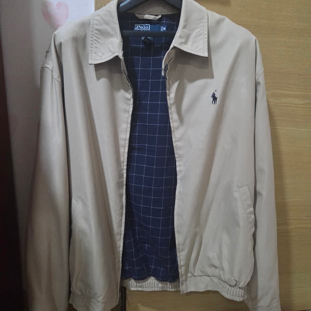 폴로 베이지 블루종 