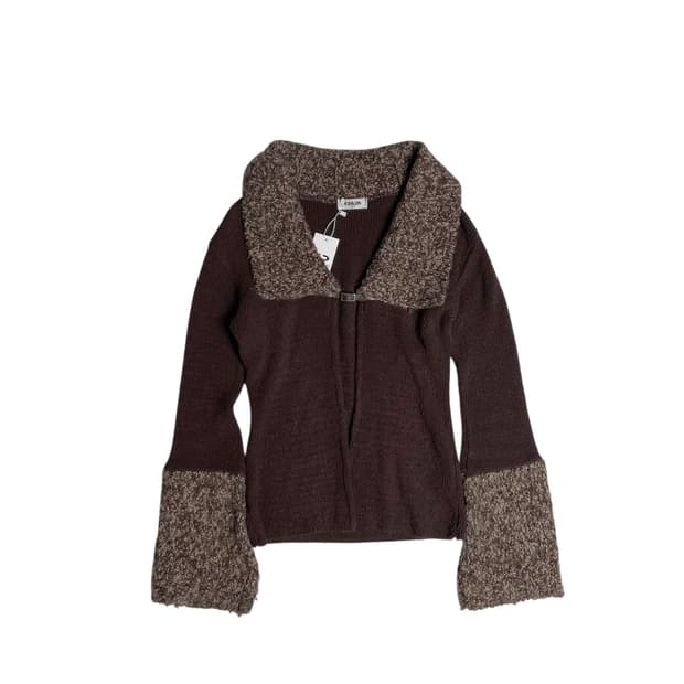 Kodja 부클 라펠 슬리브 가디건 (france)  