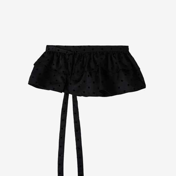 바니쉬먼트 도트 ruffle apron