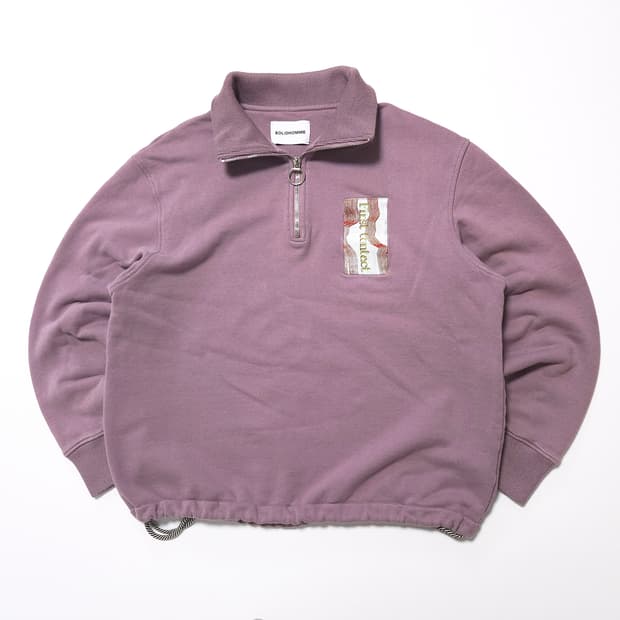 솔리드옴므 퍼스트컨택트 하프집업 맨투맨