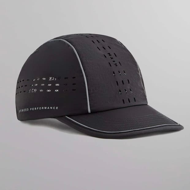 kith 액티브 그리피 나일론 러너 모자 블랙