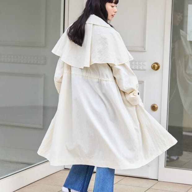 프릭스토어 2way 와셔 나일론 케이프 부착 코트