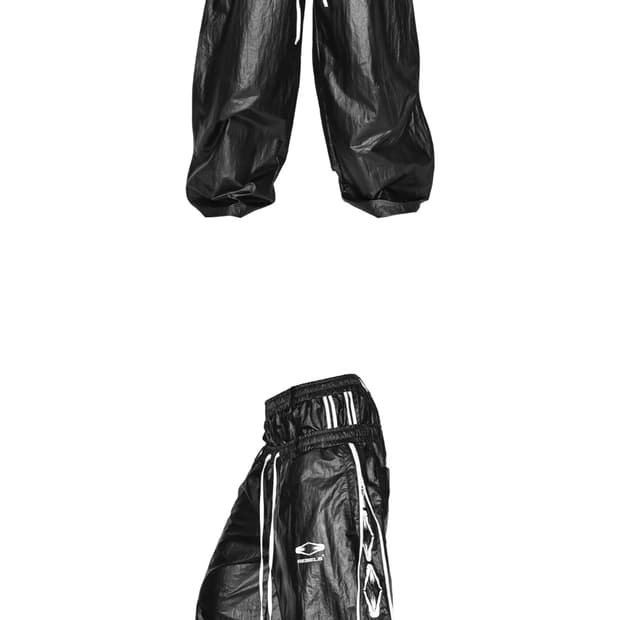 Void Stripe Nylon Wide Pants  