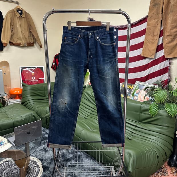 90s 할리우드 랜치마켓 재팬 셀비지