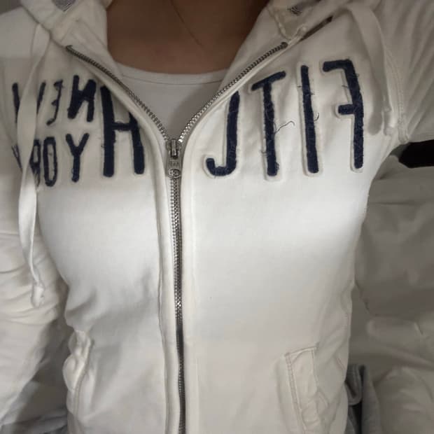 아베크롬비 대장급 화이트 후드집업