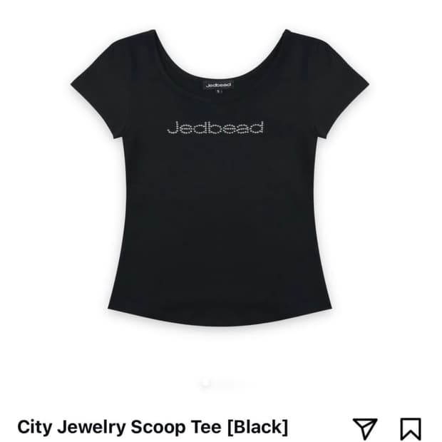 제드비드 city jewelry scoop tee
