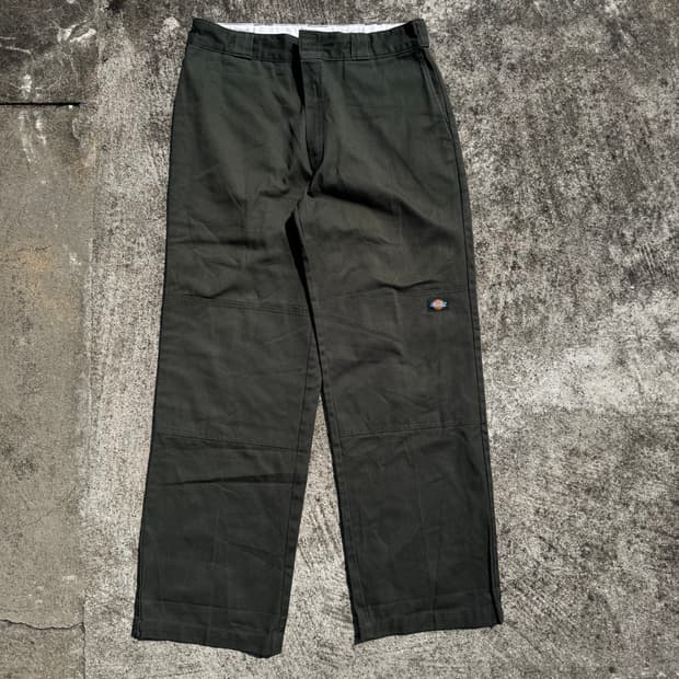 [32] Dickies 디키즈 874 더블니 카키색 팬츠