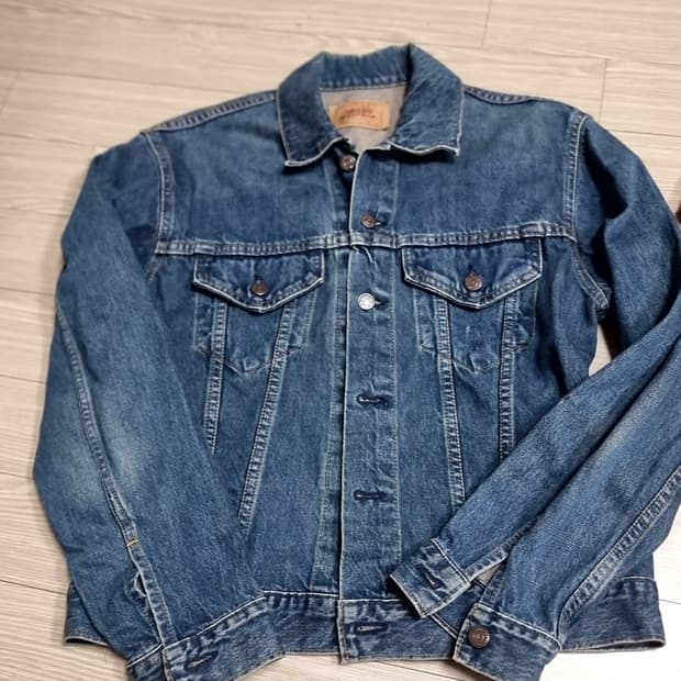 90s usa생산 일본판매리바이스 데님 청자켓(40)