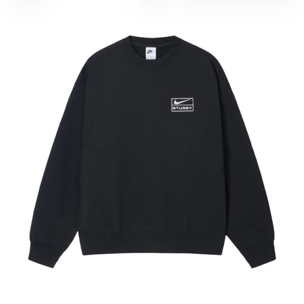 (xs) 나이키 x 스투시 맨투맨 [위시드 블랙]