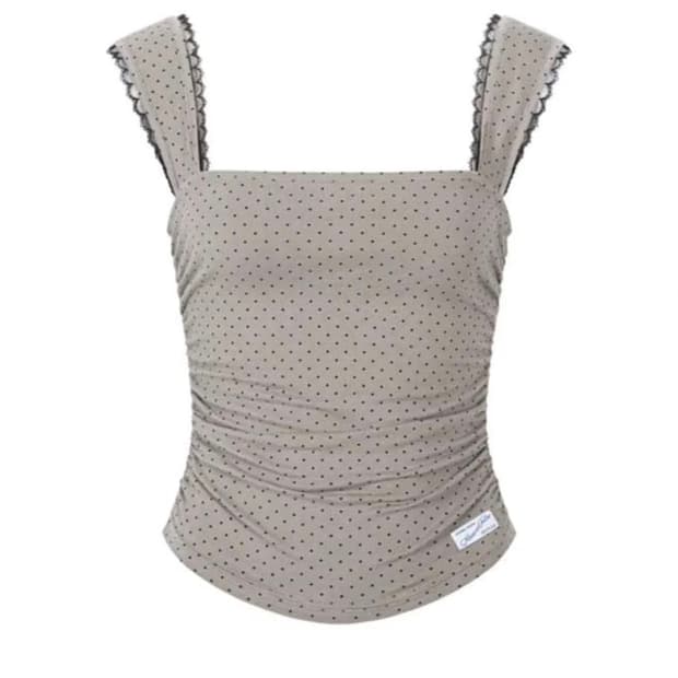 플리즈노팔로우 플노팔 Anne dot 슬리브리스 나시