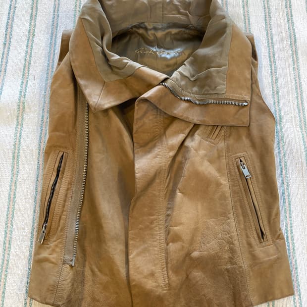 Rick owens 가죽 조끼
