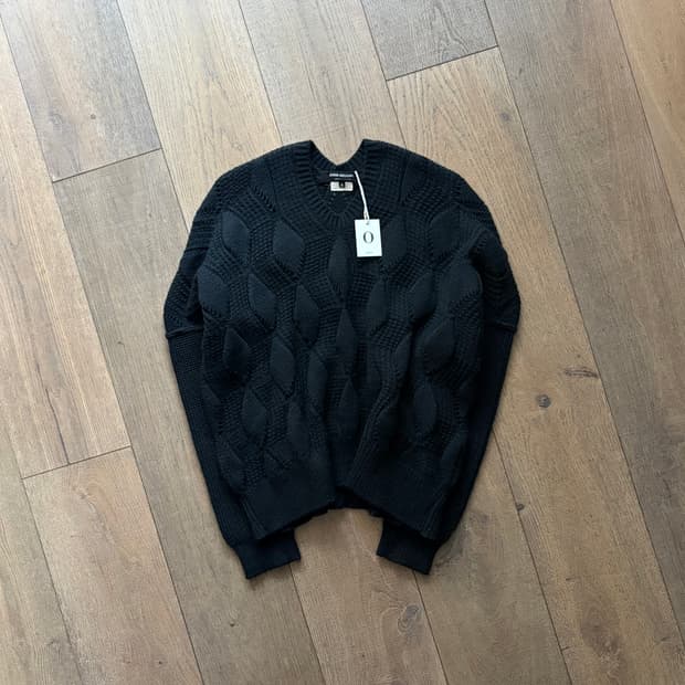 Wavy Crochet Wide Knit