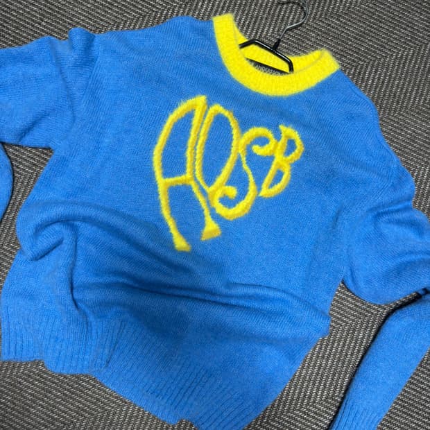 앤더슨벨 블루 오버 니트 S/M