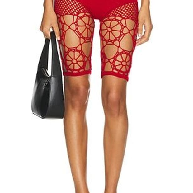 nastyamasha crochet floral shorts