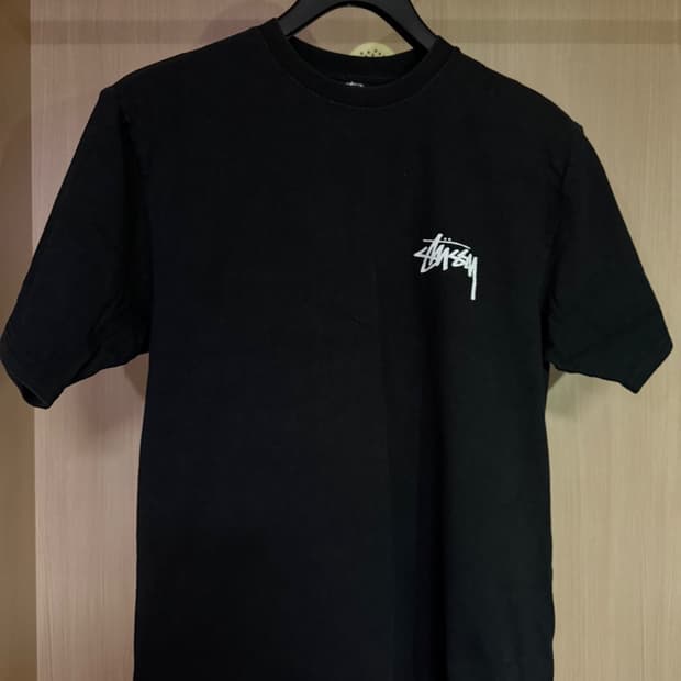 [M]Stussy fuzzy dice tee black