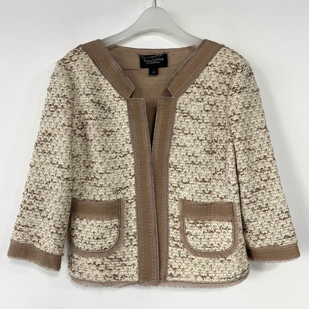 센존 꾸뛰르 칼라리스 트위드 자켓