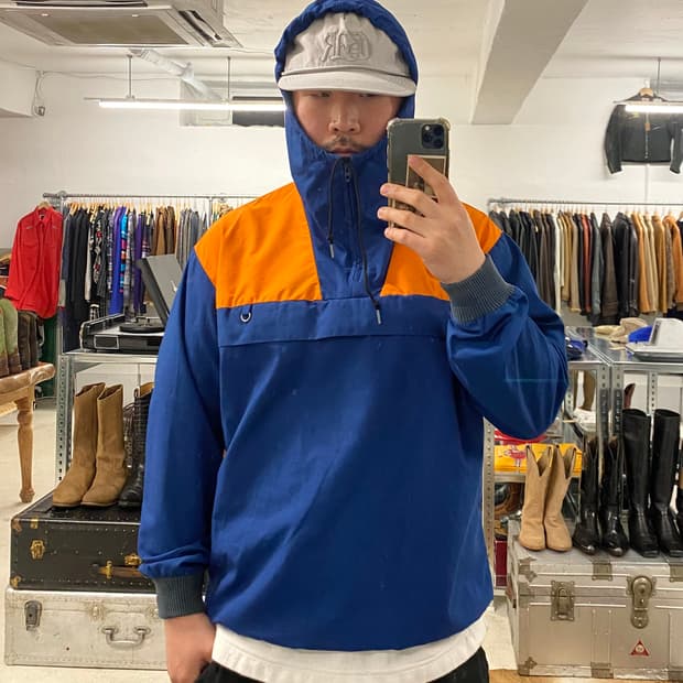 70s VTG hooded anorak 70년대 미국 빈티지 후드 아노락