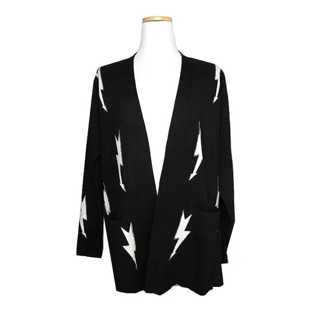 산드로 번개 니트 가디건 