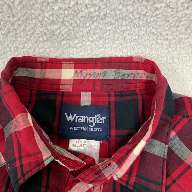 WRANGLER 웨스턴 체크셔츠