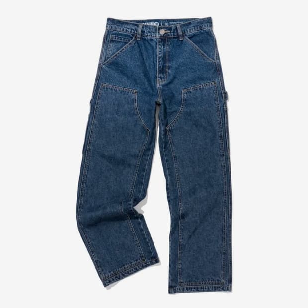 엑스트라오디너리 DOUBLE KNEE DENIM INDIGO