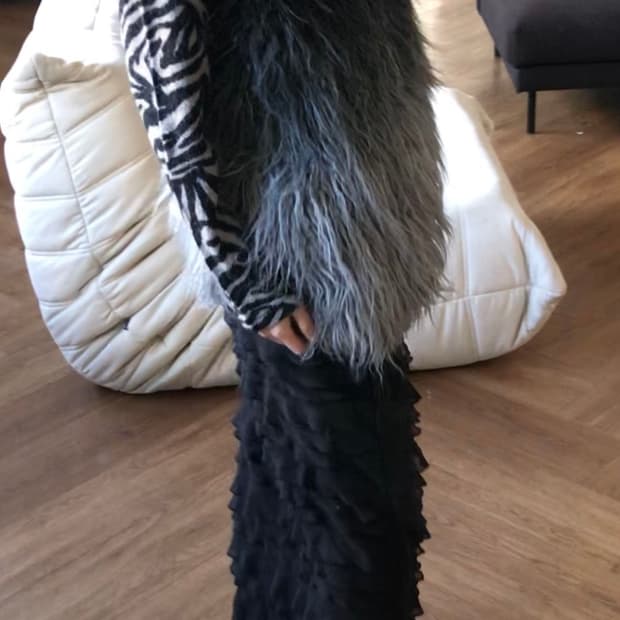 vintage ruffle skirt