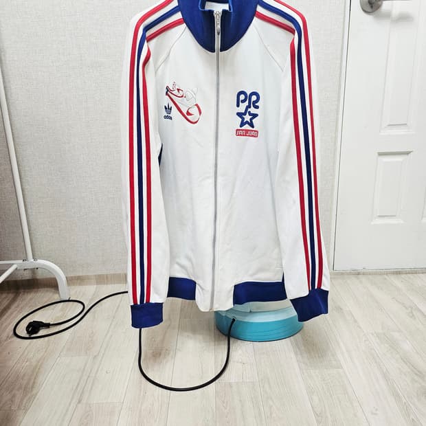 (110)2XL☆우주매물☆아디다스 파이어버드푸에르토리코[흰파빨]트랙탑져지