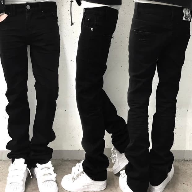 Witnessvalley straight leg dirt denim