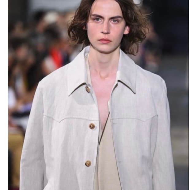 마르지엘라 밀리터리 린넨 오픈 카코트 