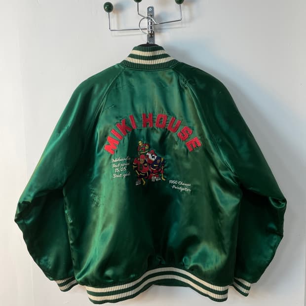 90s 미키 하우스 사틴 봄버 자켓 