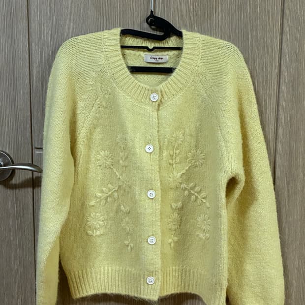 플라워 아플리케 가디건 