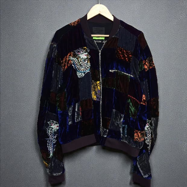 99%IS 나인티나인퍼센트이즈 바조우 블록 벨벳 드래곤 자켓 105