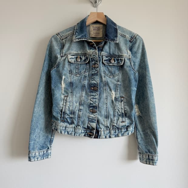 자라(ZARA) 워싱 데님 자켓